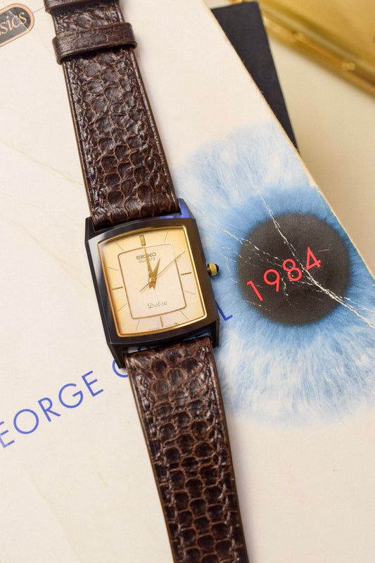 1984 Seiko Dolce Ceramic Beveled Tank