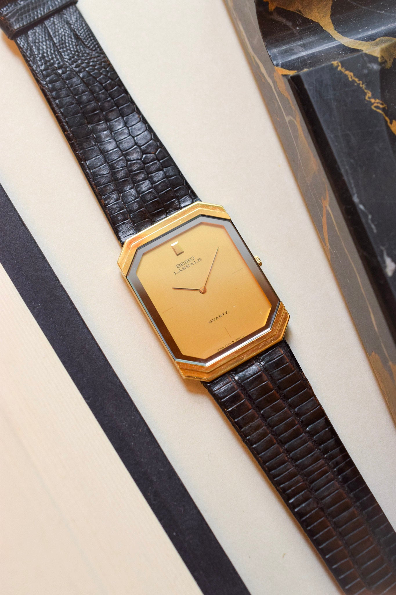 1982 Seiko Lassale Mirror Frame Octo