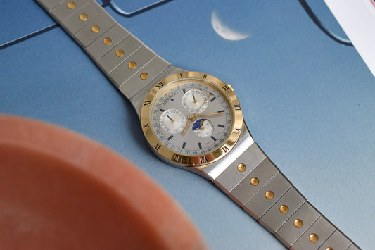 Neo-vintage Movado Moonphase Triple Calendar