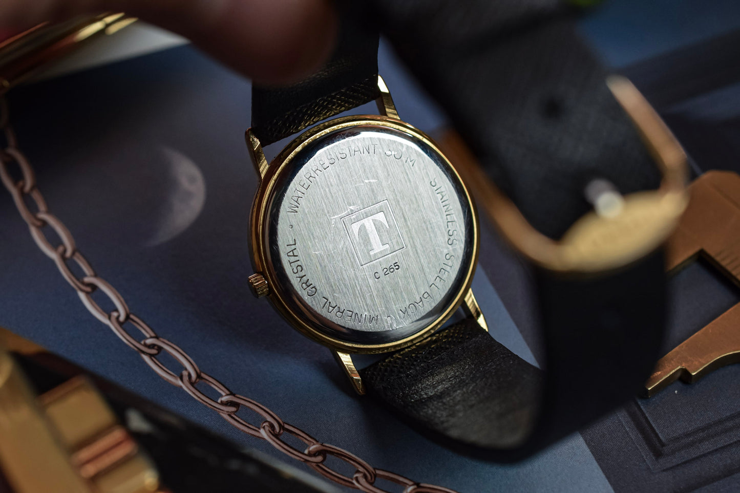 1990s Tissot Moonphase Triple Calendar