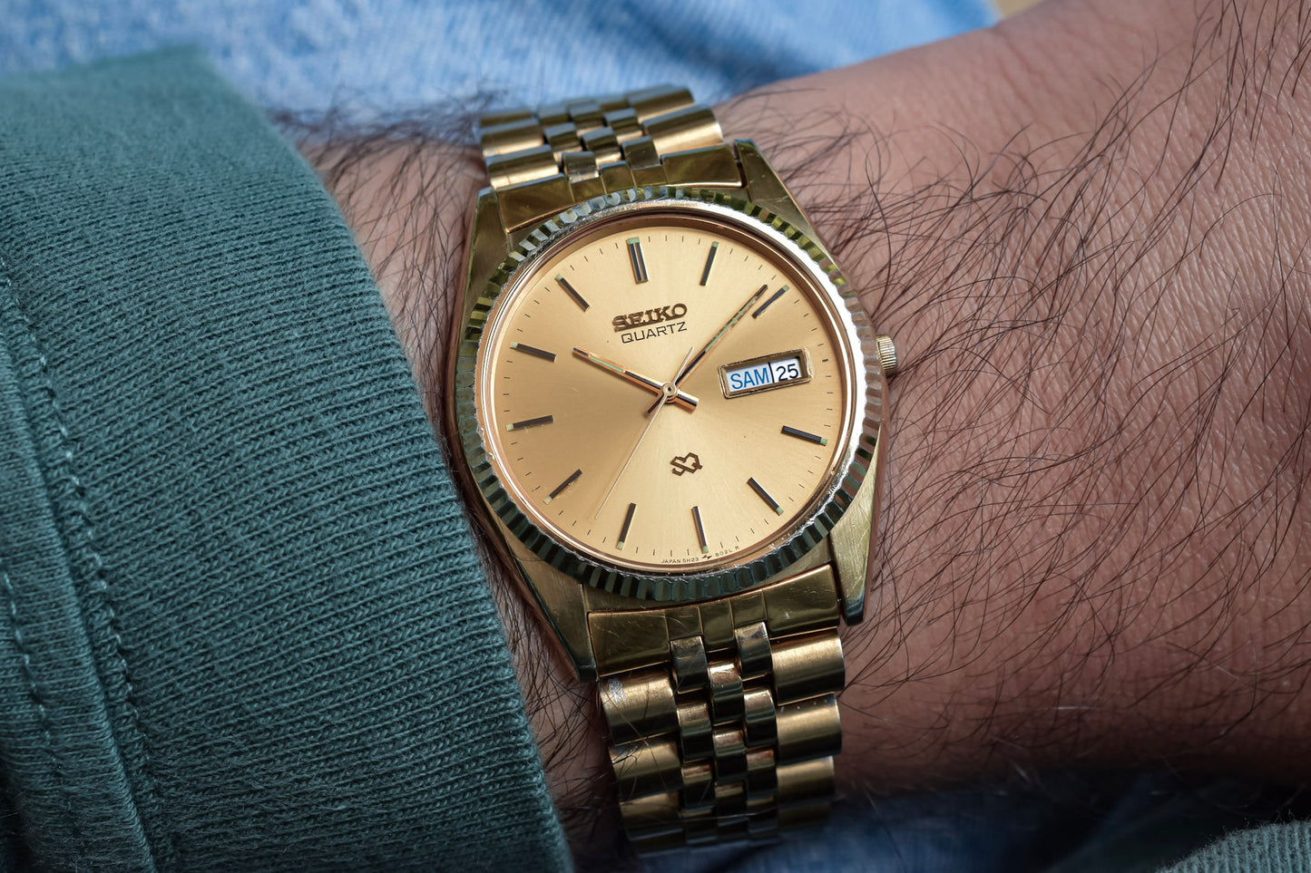 1987 Seiko Fluted Bezel Day-Date