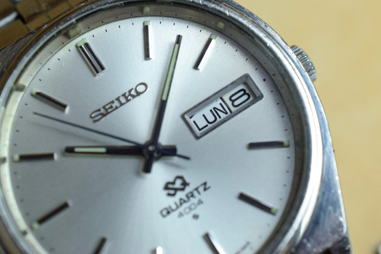 1976 Seiko SQ Steel Cushion Day-Date (Excellent in Box)