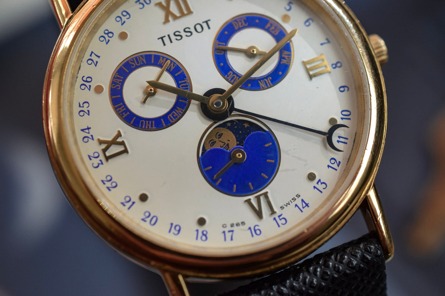 1990s Tissot Moonphase Triple Calendar