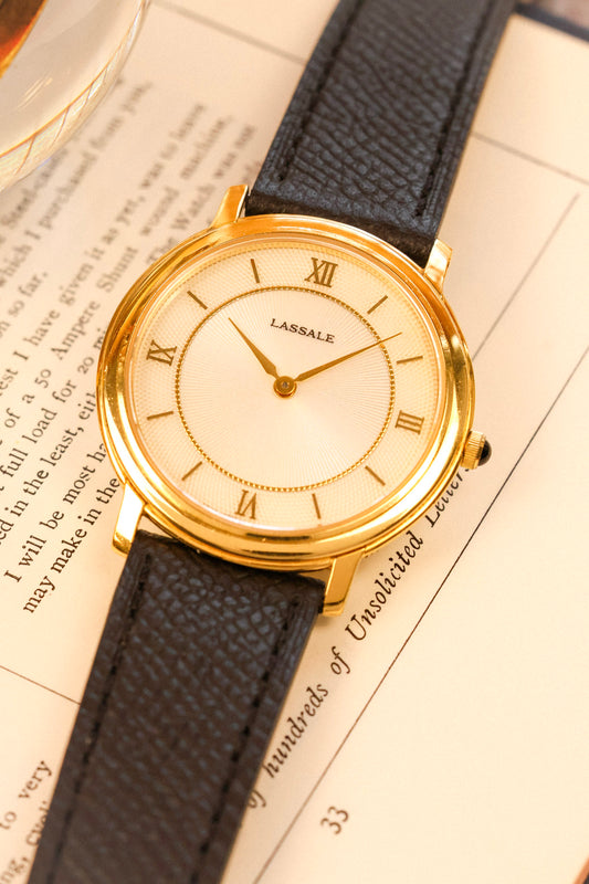 2004 Seiko Lassale Pearlescent Roman Radial Hobnail Guilloche