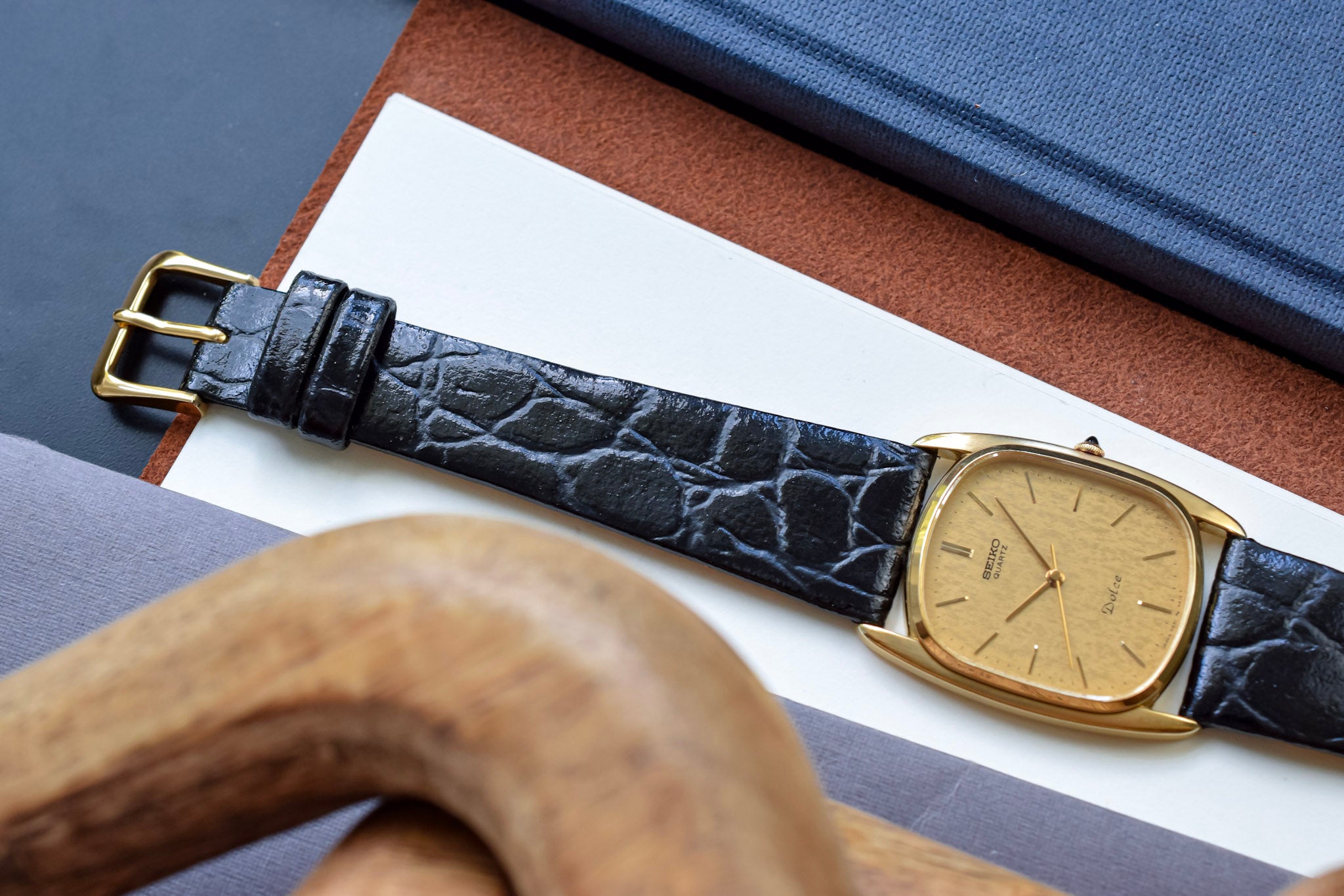 センスのいい お歳暮 1982 Seiko Dolce Champagne Snowflake Ellipse – Oldtimer その他