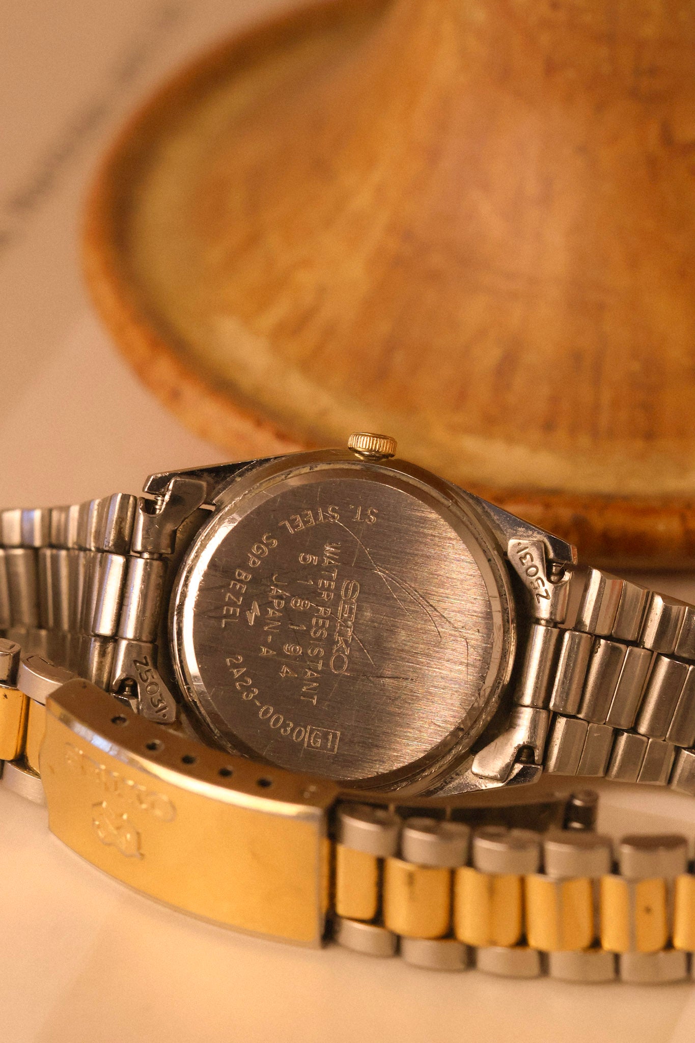 1985 Seiko Mini Champagne Two Toned Prez