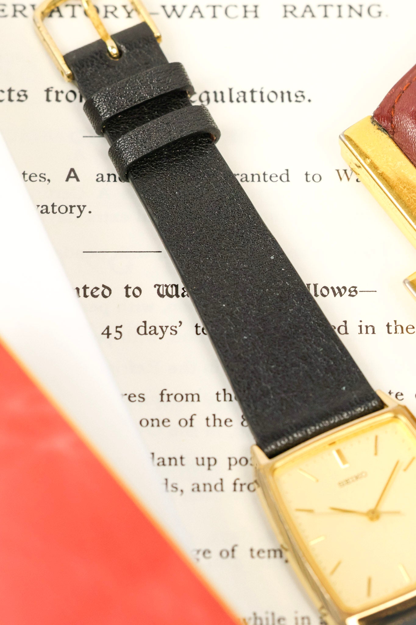 1990 Seiko Golden Beveled Lug Tank - Toyota Award Piece