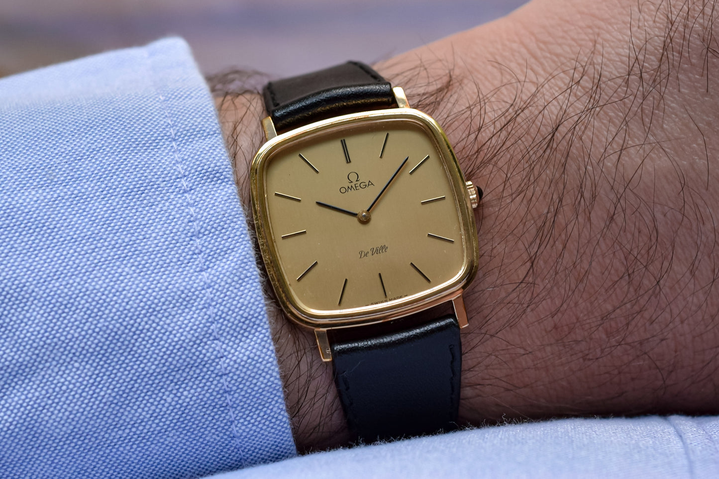 1970s Gold Plated Mechanical Omega TV - Serviced