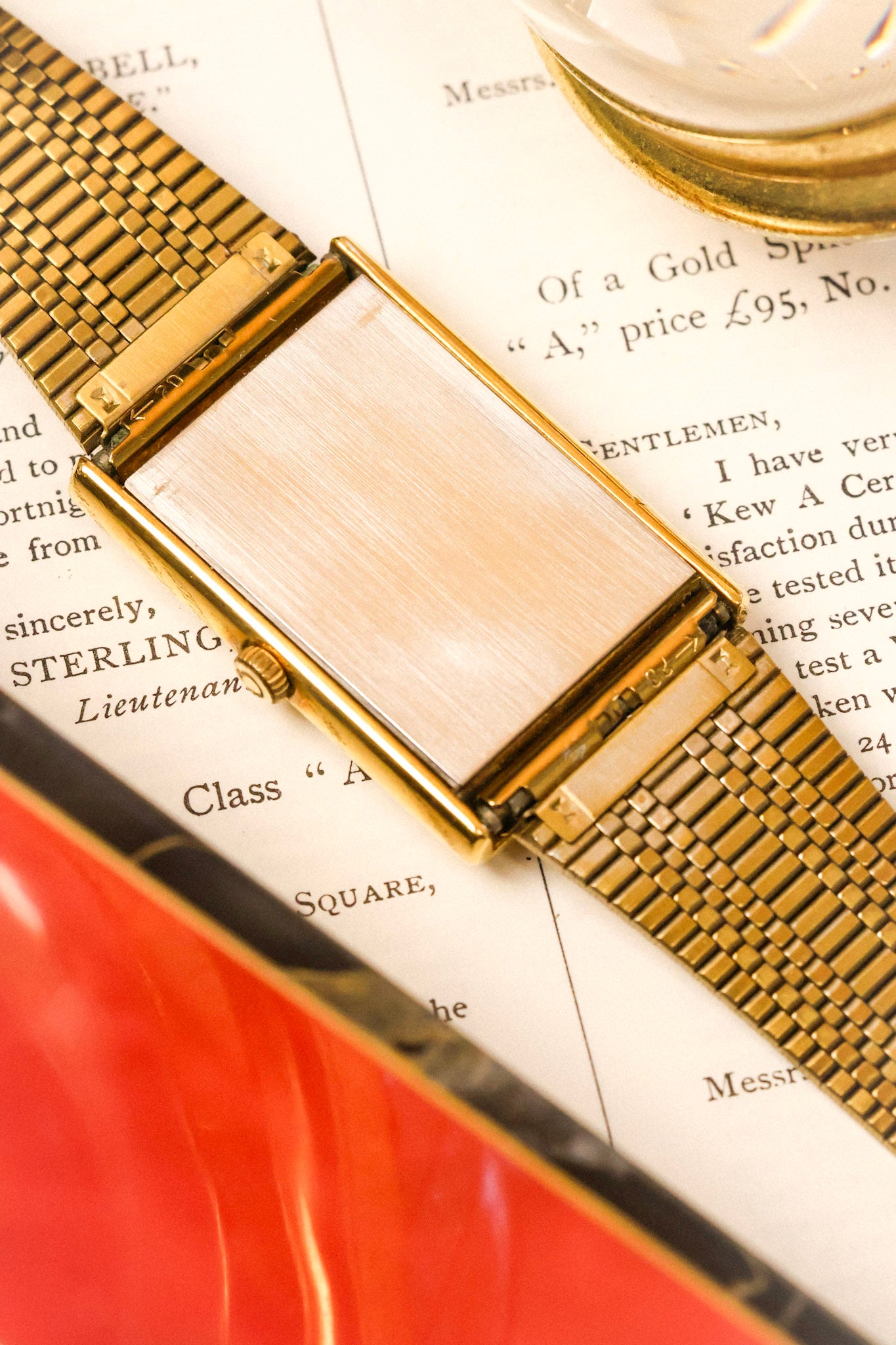1970s Omega De Ville Golden Quadrant Jumbo Tank