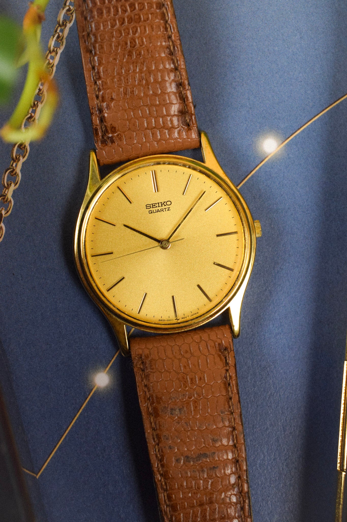 1989 Seiko Golden Sparkle Dial Calatrava