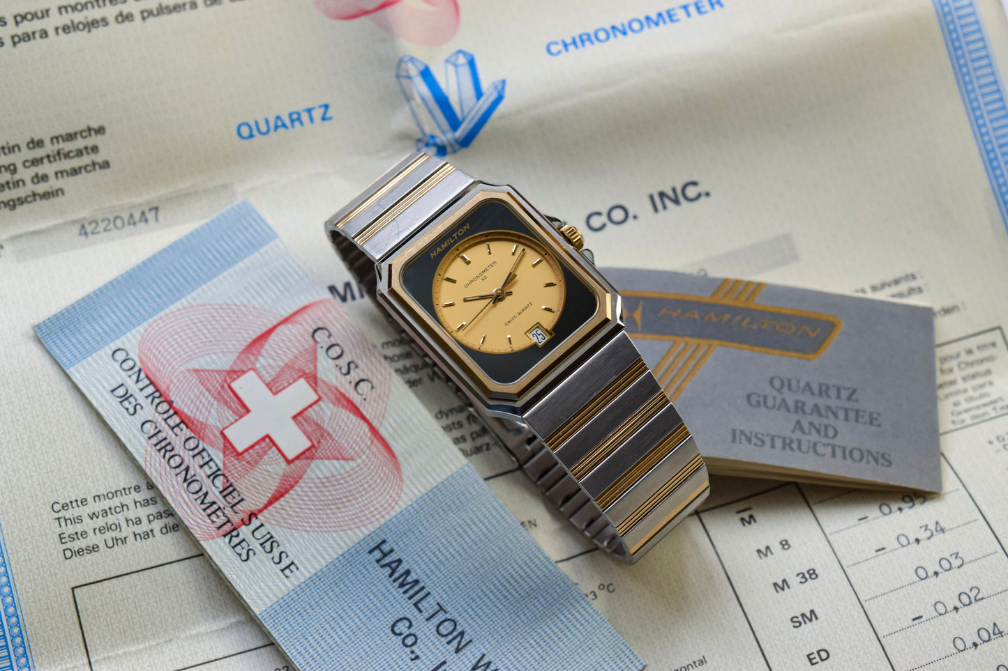 Hamilton Quartz Chronometer XC Octo - Full Set and COSC Certificate