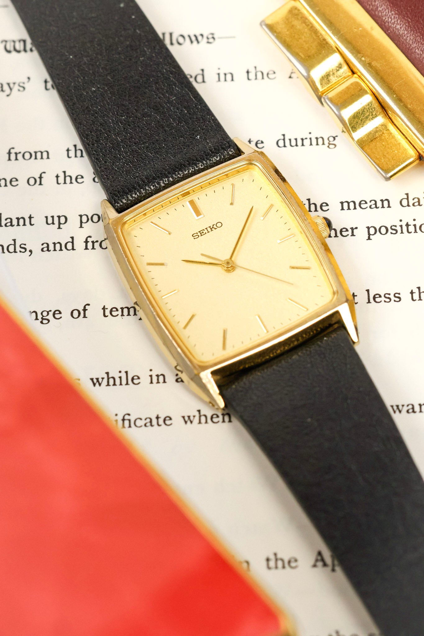 1990 Seiko Golden Beveled Lug Tank - Toyota Award Piece