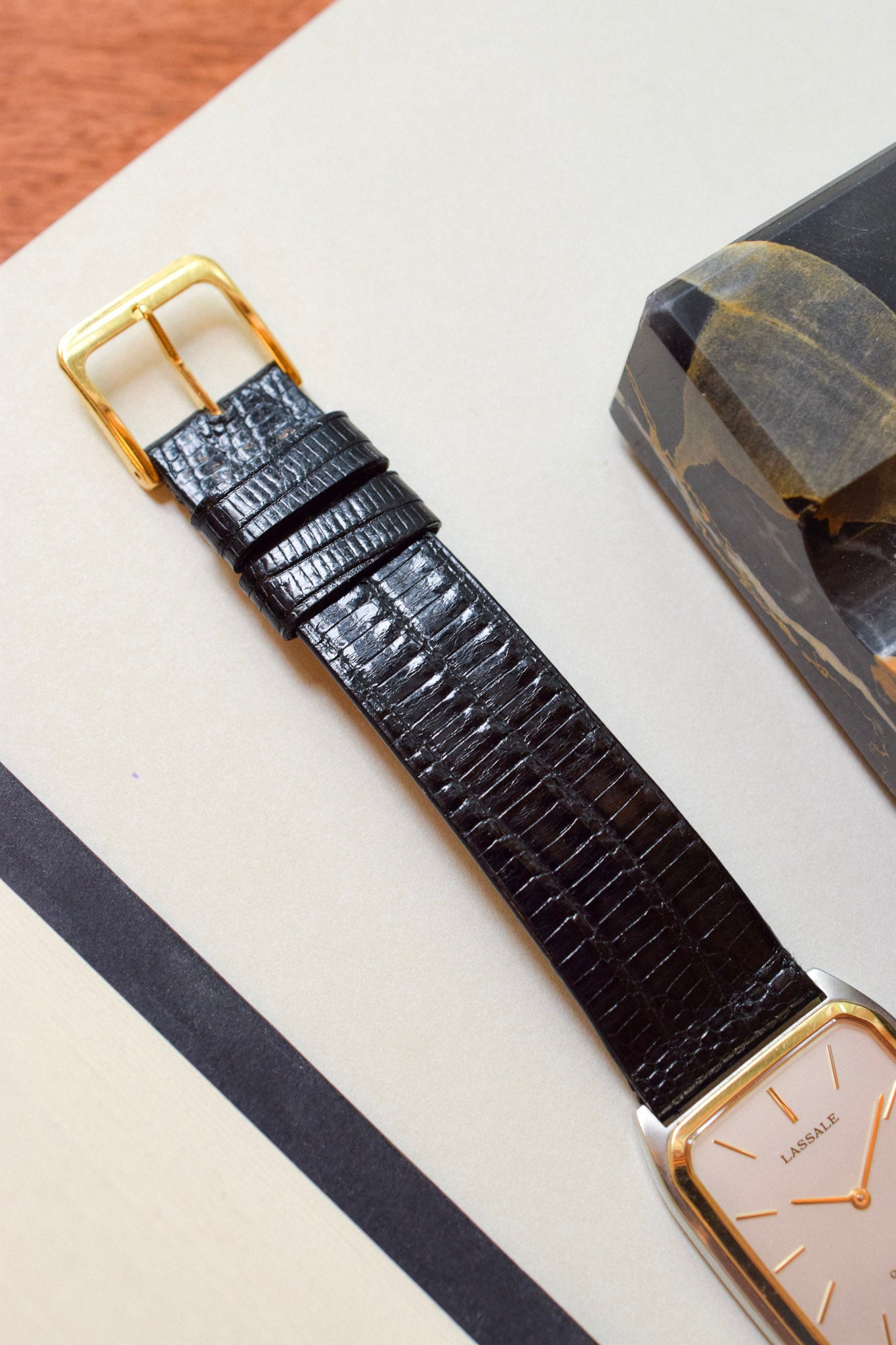 1984 Seiko Lassale Two Toned Silver Carree