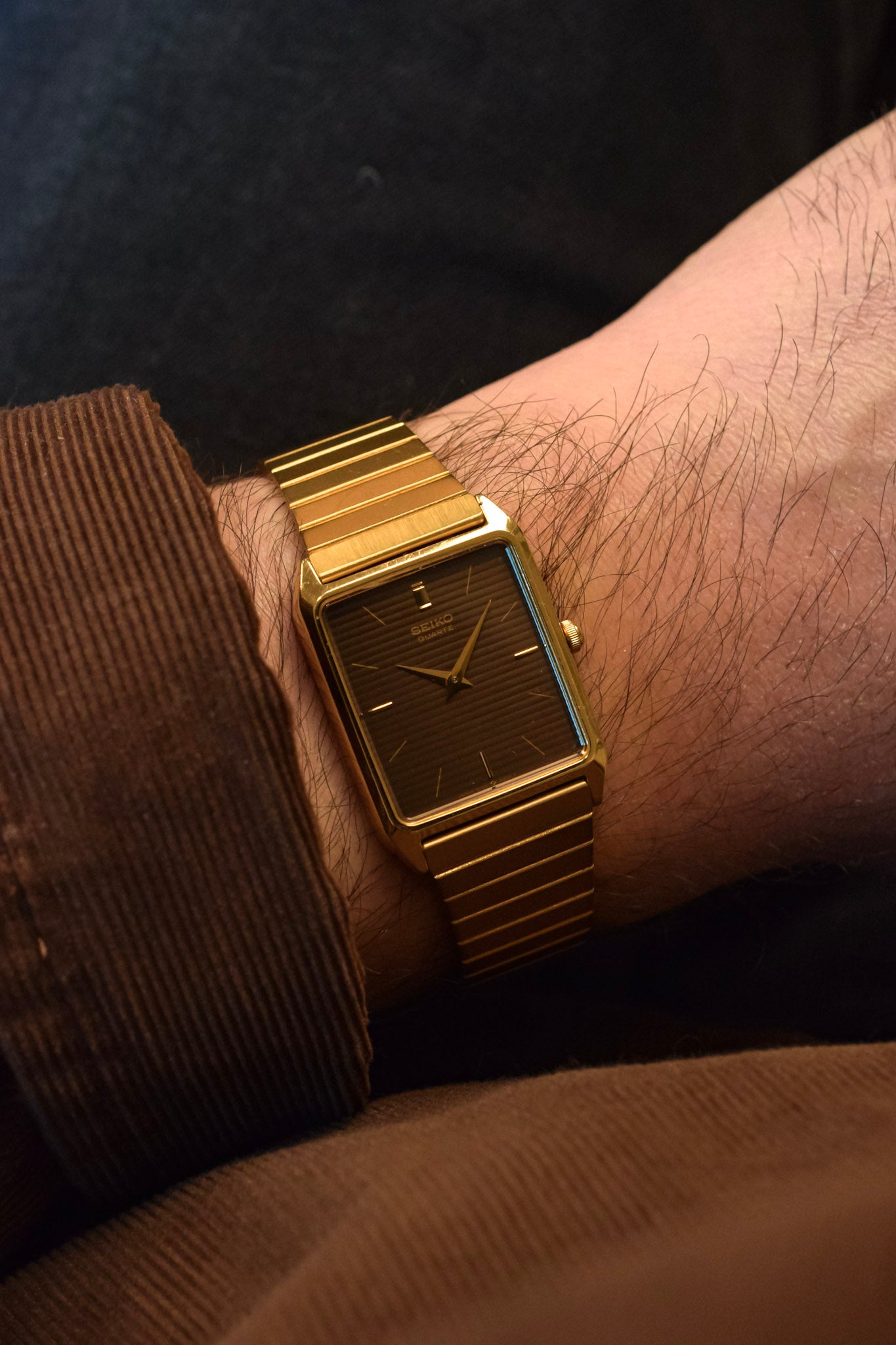 1986 Seiko Gray Tapestry Carree