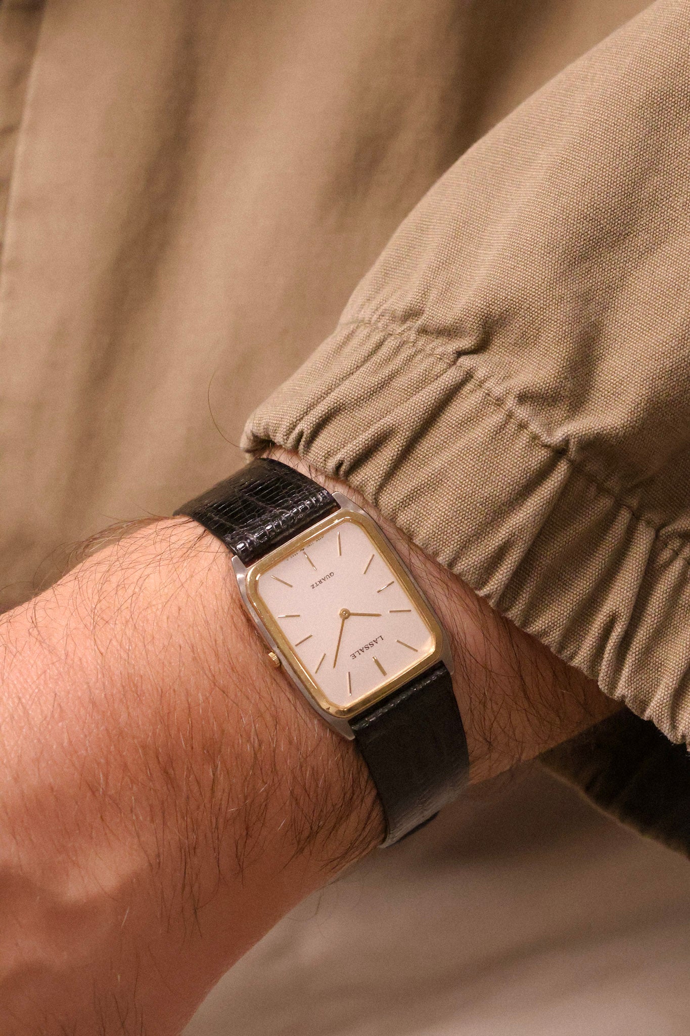 1984 Seiko Lassale Two Toned Silver Carree