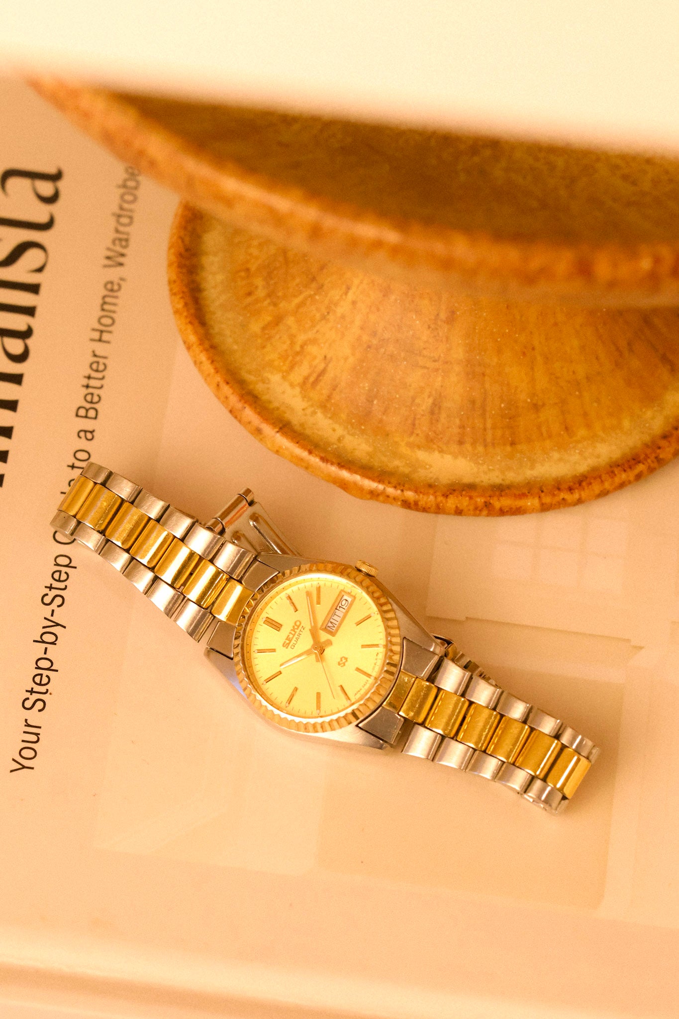 1985 Seiko Mini Champagne Two Toned Prez