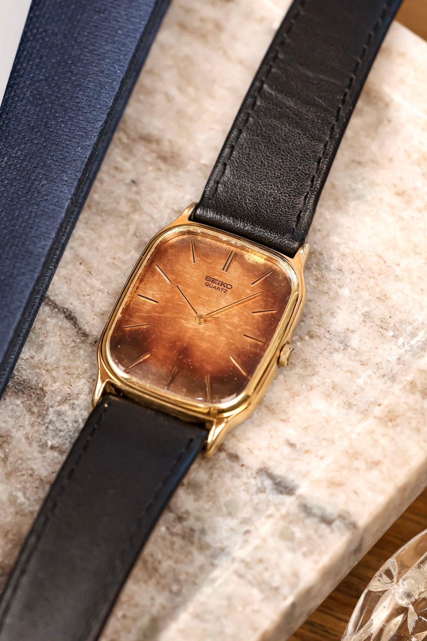 1979 Seiko SilverWave Patina Linen Ellipse