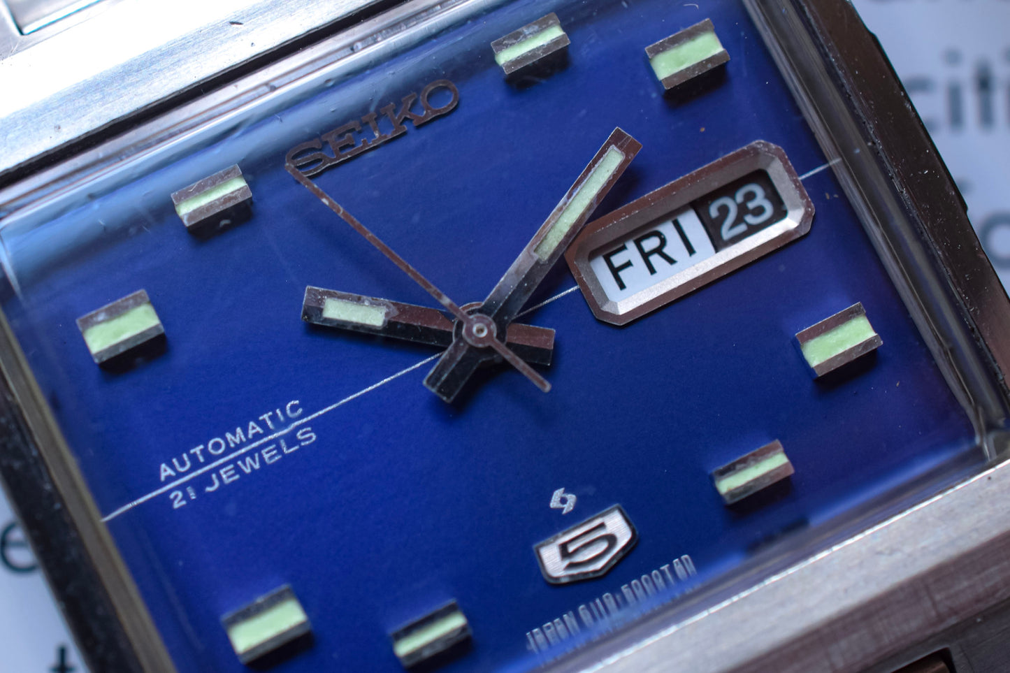 1969 Seiko 5 Automatic Blue TV