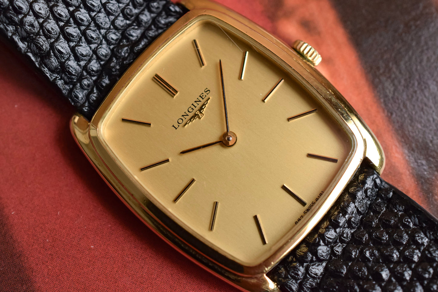 70s Longines Mechanical Champagne Ellipse