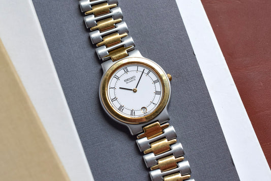 1987 Seiko Two-Toned White Roman Dial