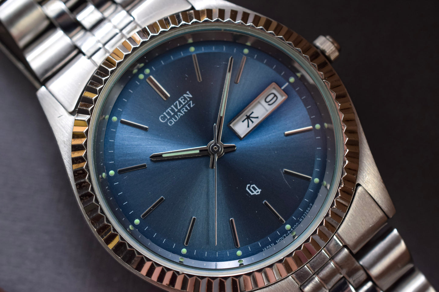 1985 Citizen CQ Blue Kanji "Datejust"