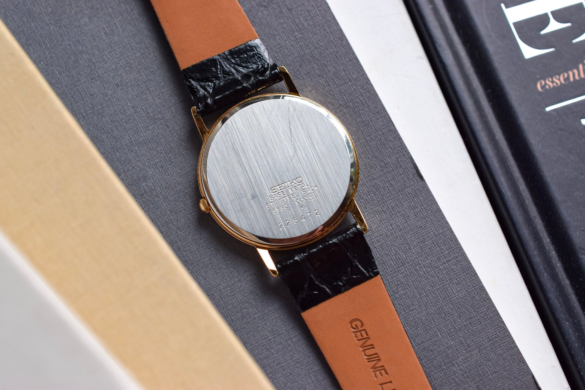 時計 same Seiko Galaxy Two-tone Watch 1988 Quartz 5Y31 Vintage Steel