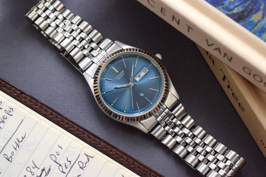 1985 Citizen CQ Blue Kanji "Datejust"