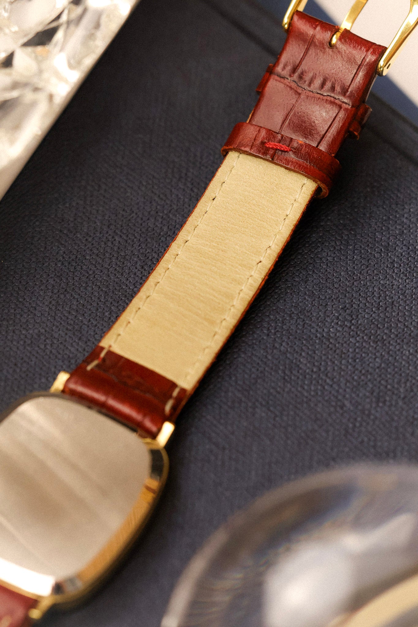 70s Longines Mechanical Linen Faberge