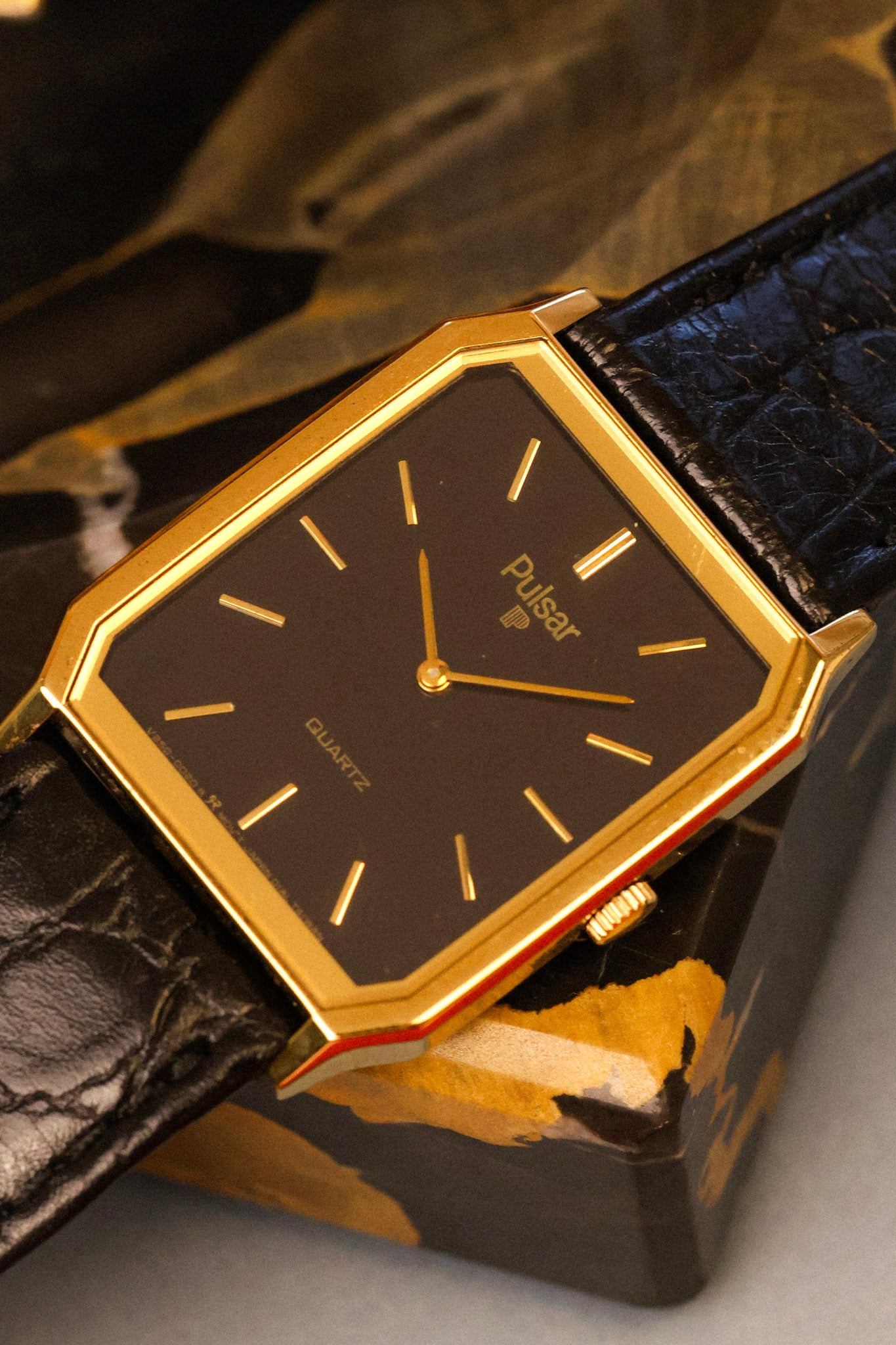 1994 Pulsar Black Dial Octo – Oldtimer Watch Shop