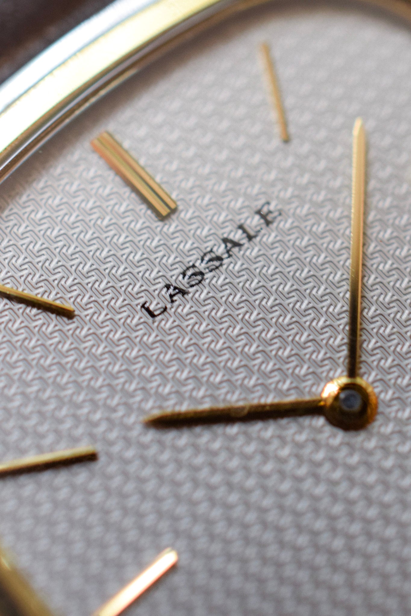 1984 Seiko Lassale Gray Honeycomb Ellipse