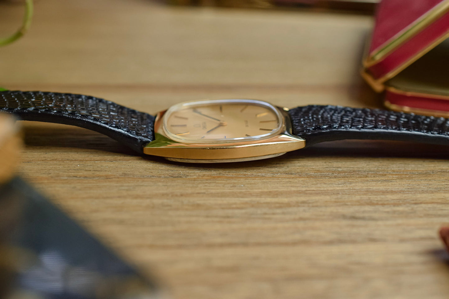 1970s Omega De Ville Champagne Tonneau