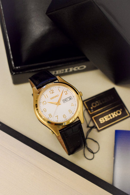 2000 Seiko White Dial Day-Date - New Old Stock