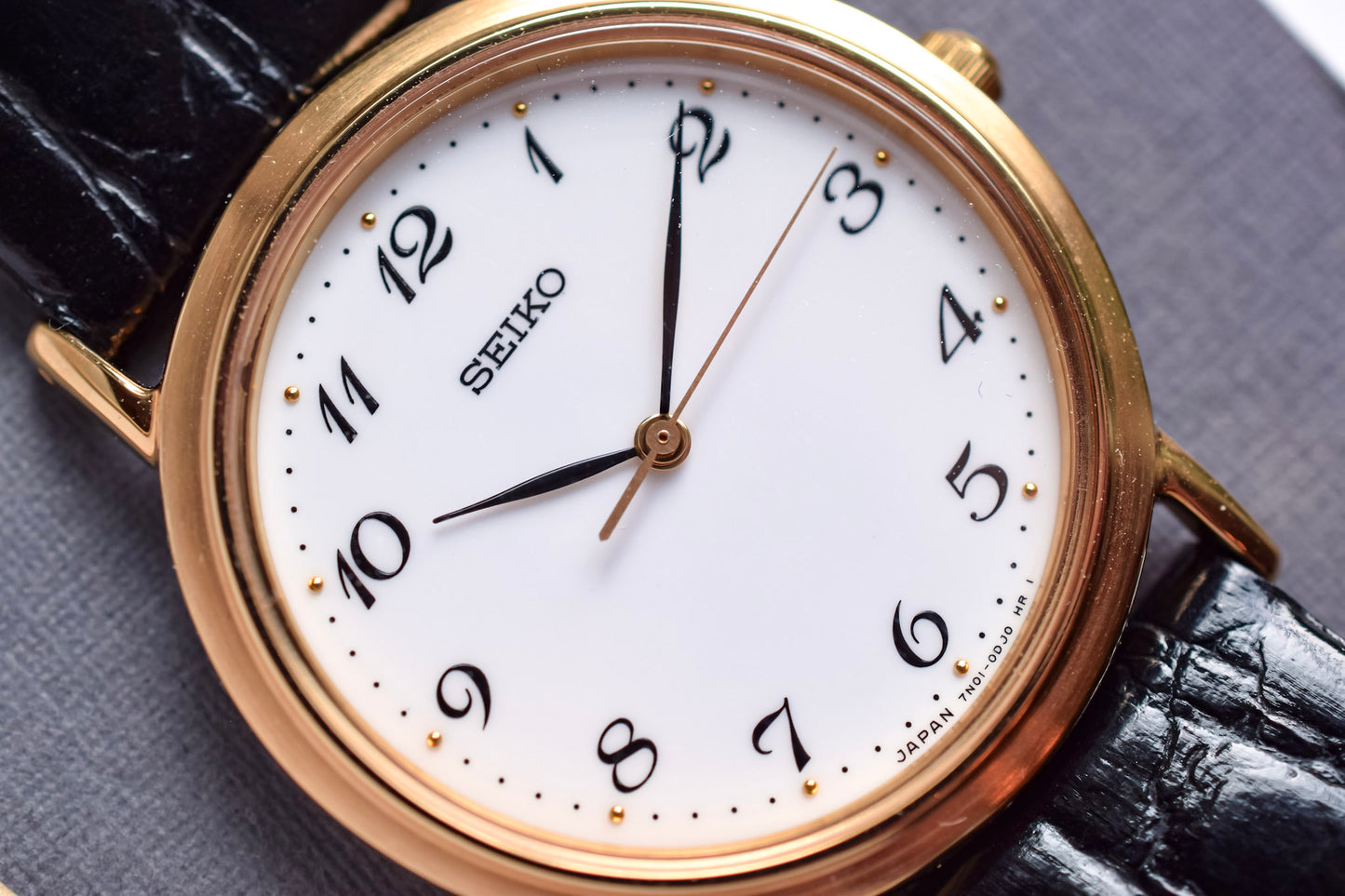 2003 Seiko Gold Tone Breguet Numerals