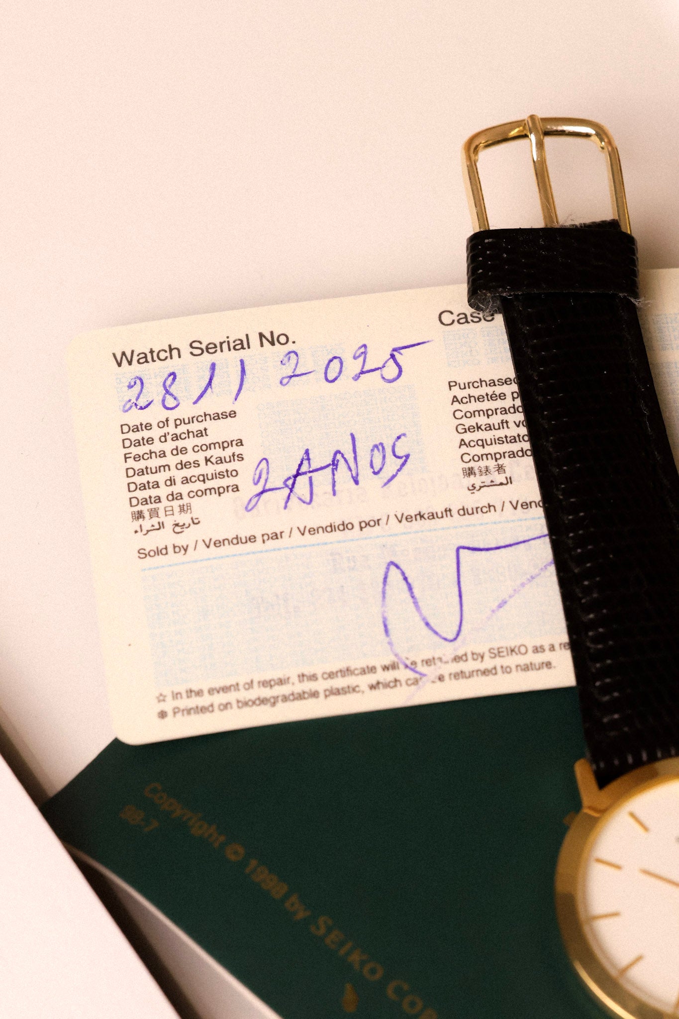 1989 Seiko Calatrava - New Old Stock