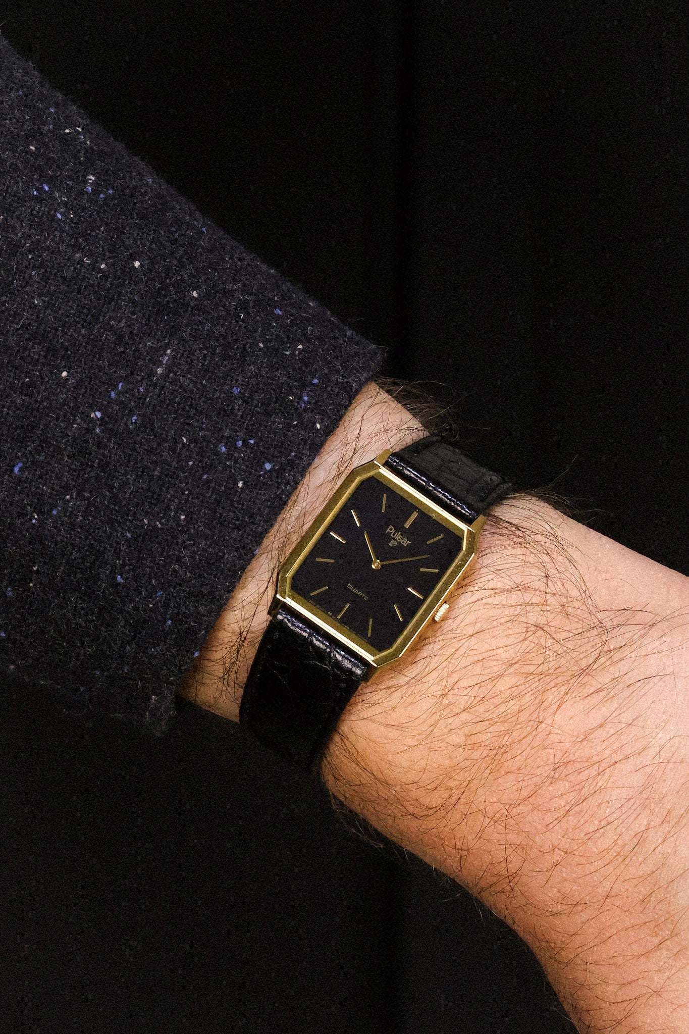 1994 Pulsar Black Dial Octo – Oldtimer Watch Shop