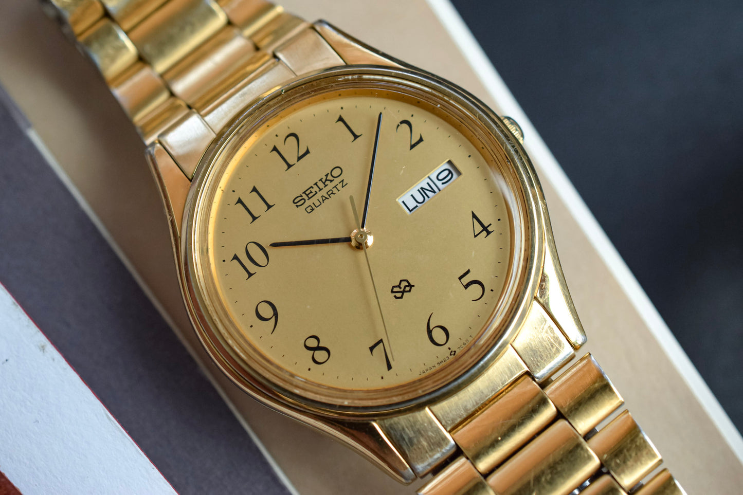 1987 Seiko SQ Golden Arabic Day-Date