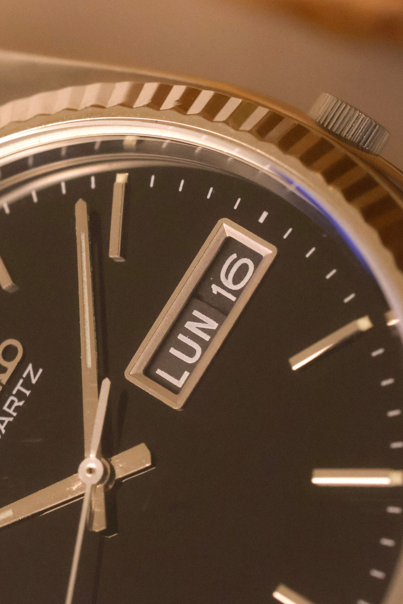 1994 Seiko Black Dial Steel Jubilee Prez