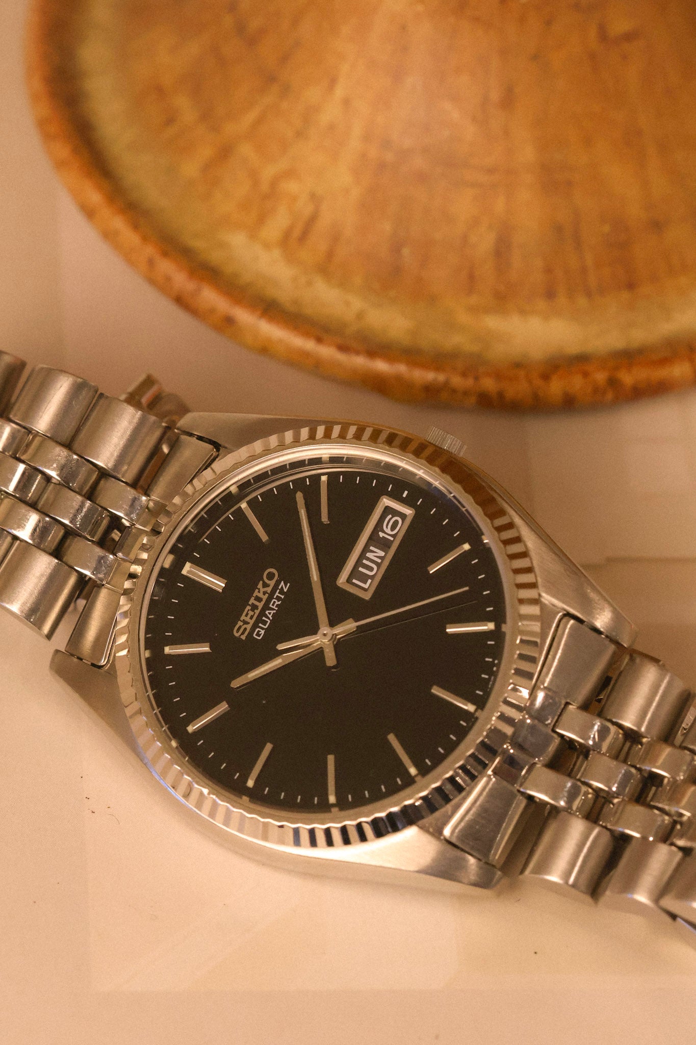 1994 Seiko Black Dial Steel Jubilee Prez