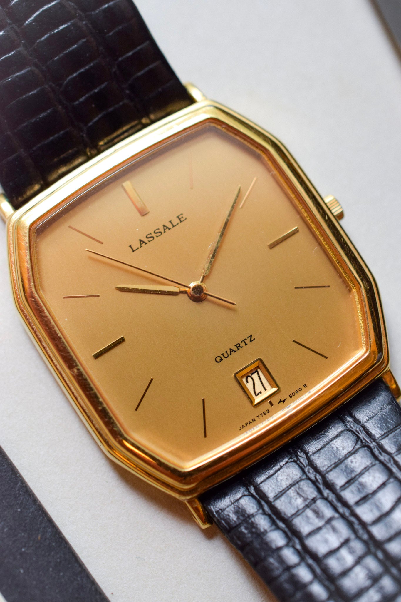 1985 Seiko Lassale Golden Octo Calendar