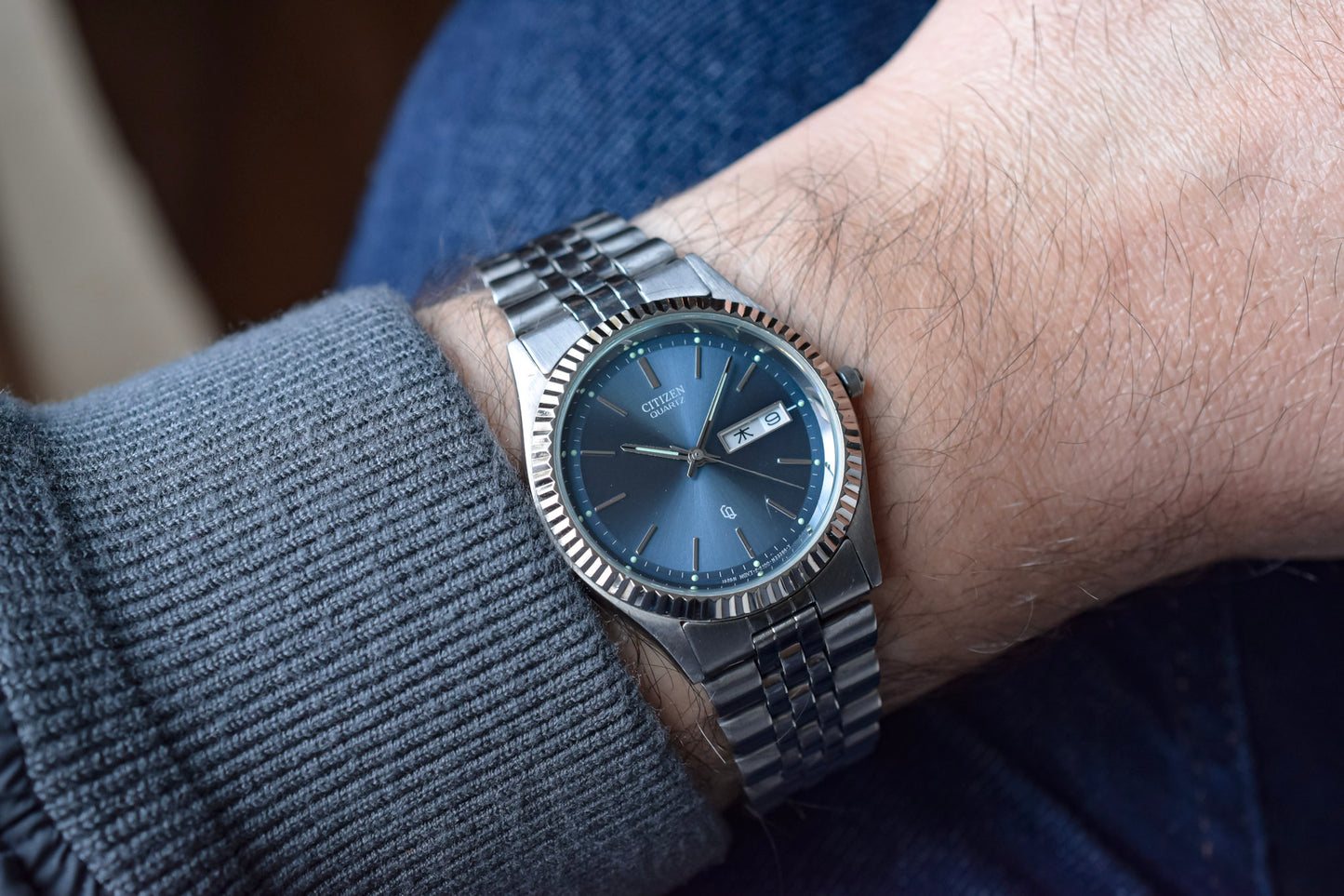 1985 Citizen CQ Blue Kanji "Datejust"