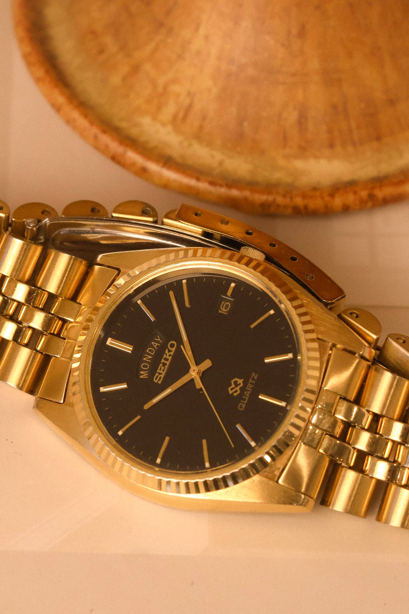 1988 Seiko SQ Black Dial Jubilee Prez