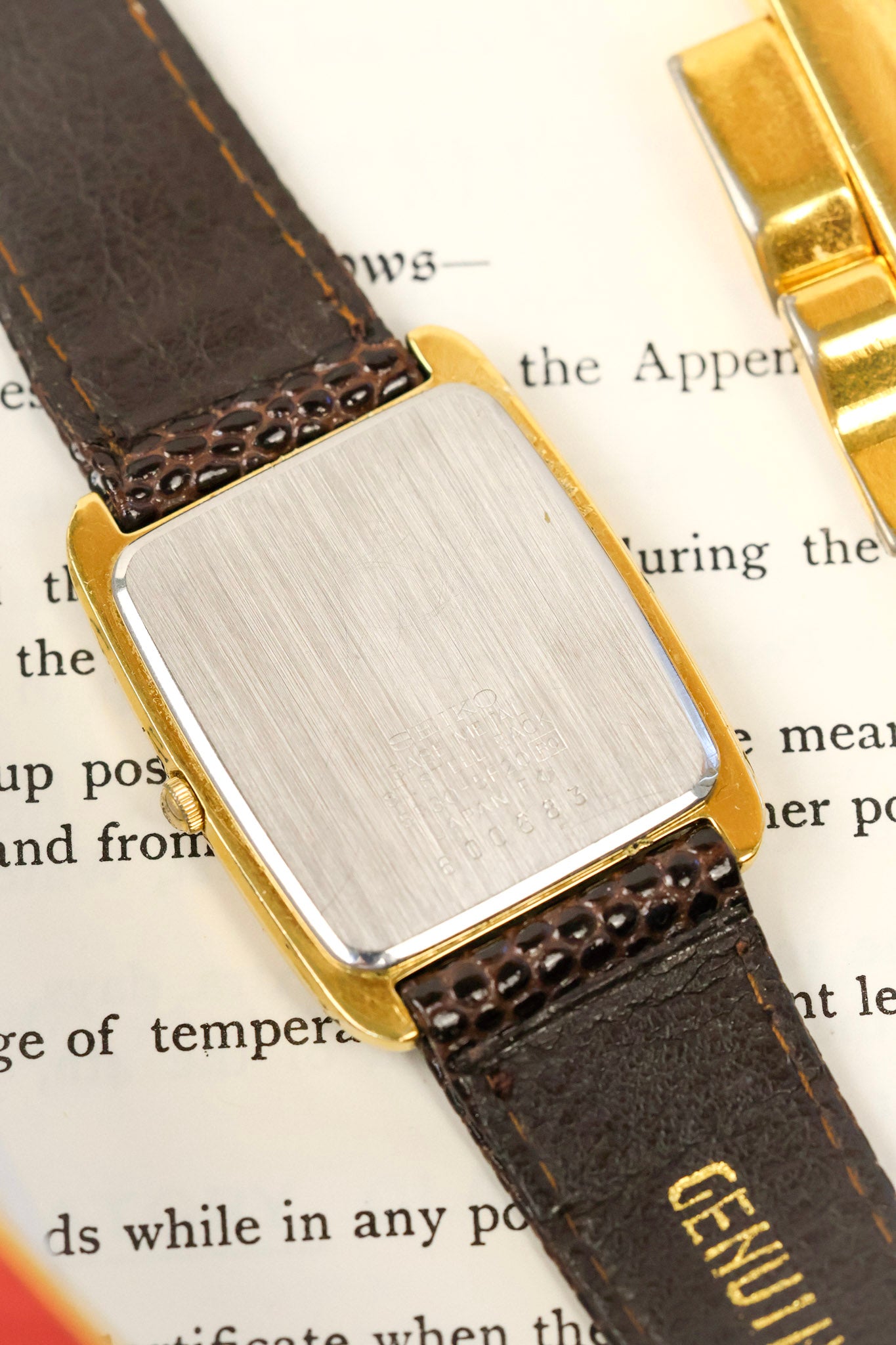1996 Seiko Golden Coffee Dial Tank