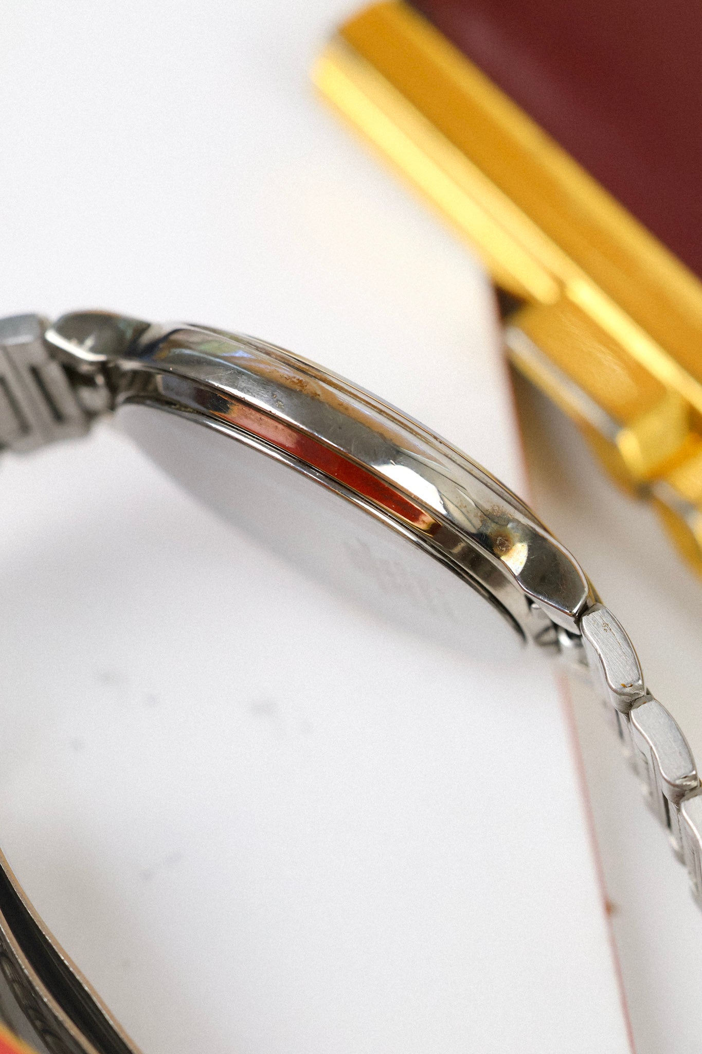 1990 Seiko SQ Champagne Script Font Day-Date