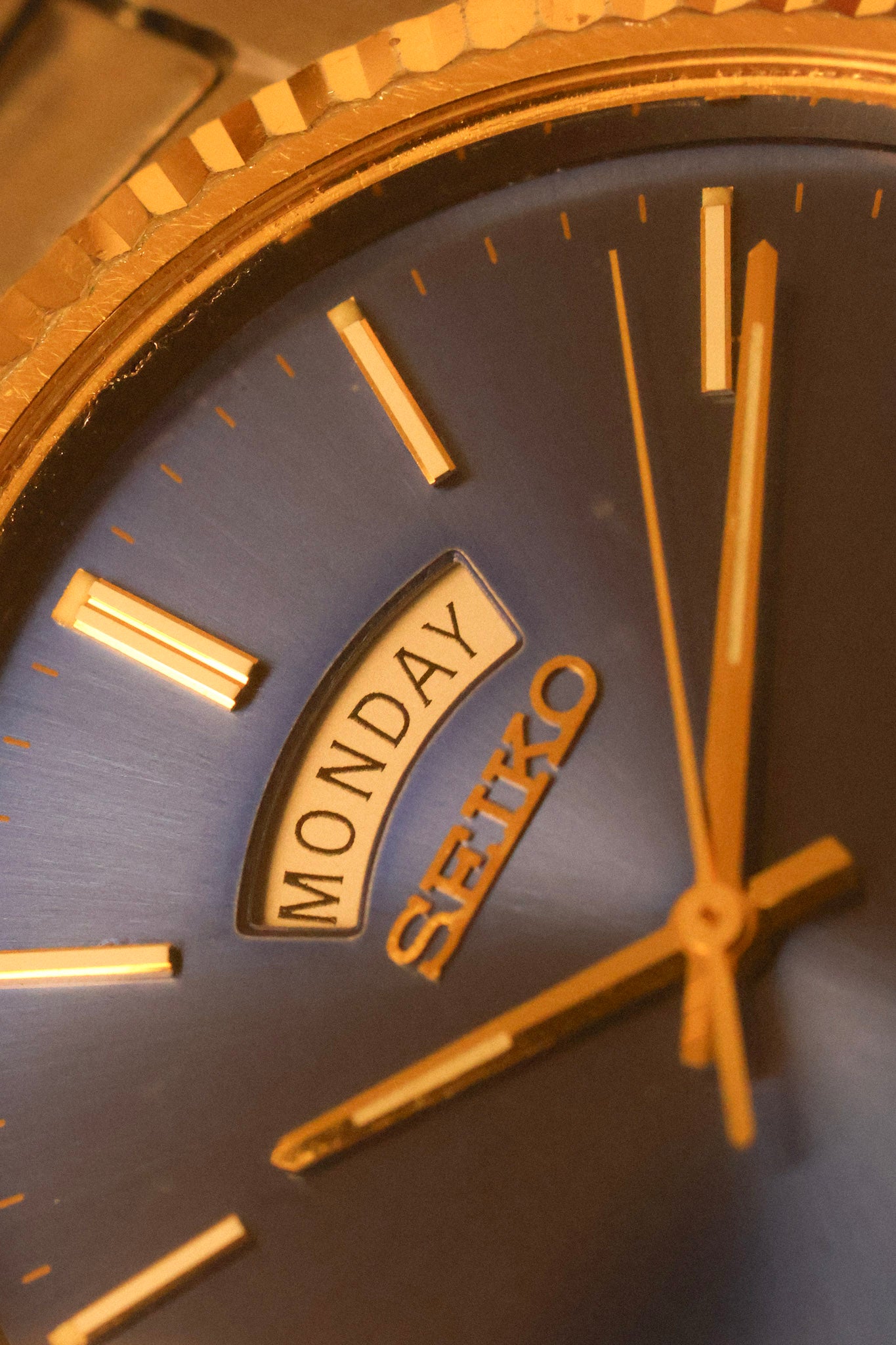 1991 Seiko SQ Two Toned Sunray Blue Jubilee Prez – Oldtimer Watch Shop