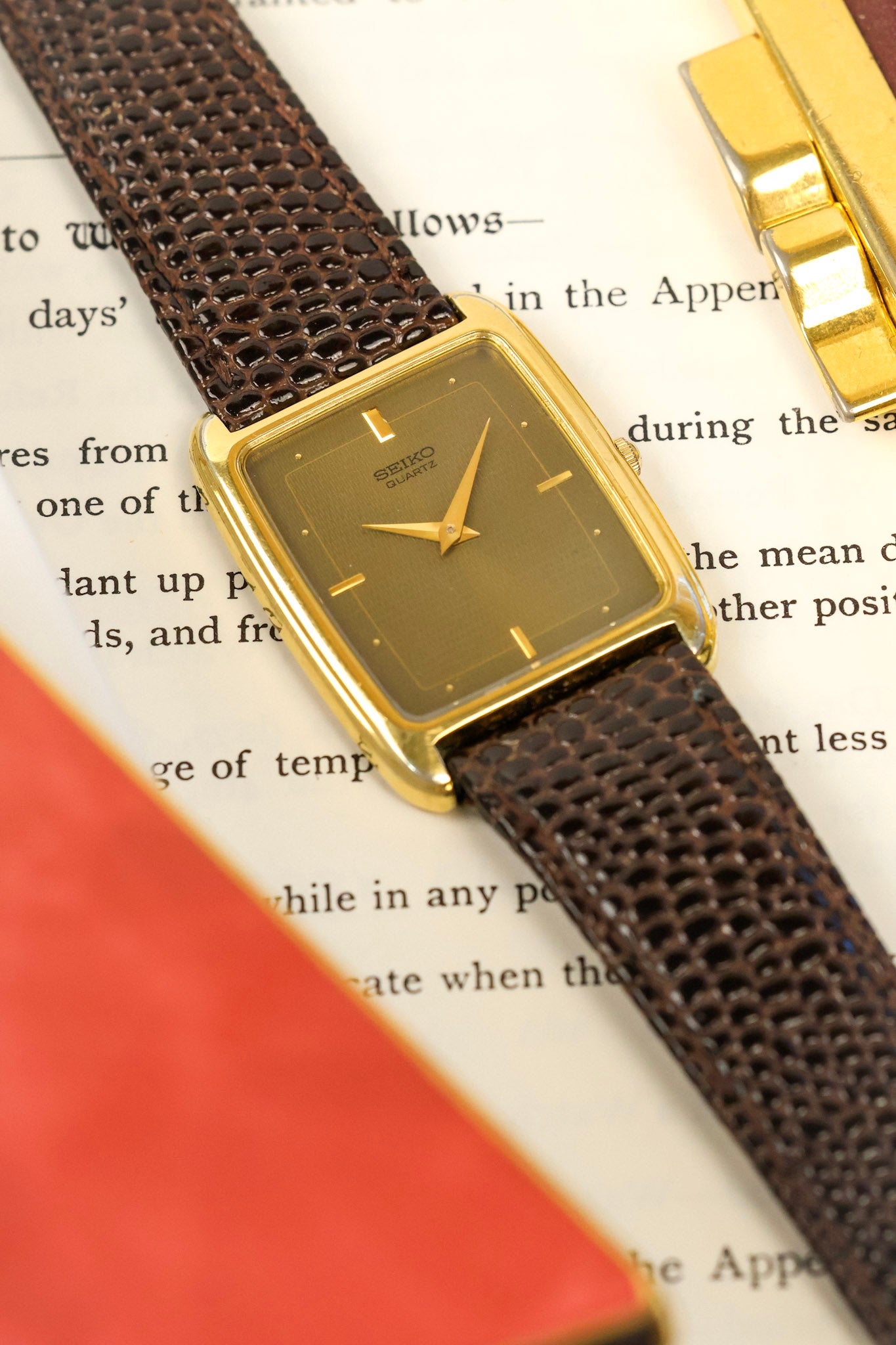 1996 Seiko Golden Coffee Dial Tank