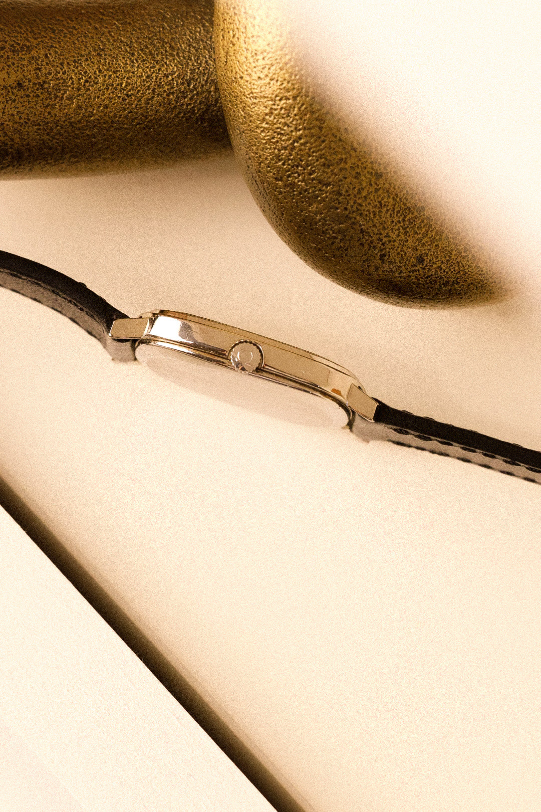 1970s Mechanical Omega De Ville Steel Breguet Dial Ellipse