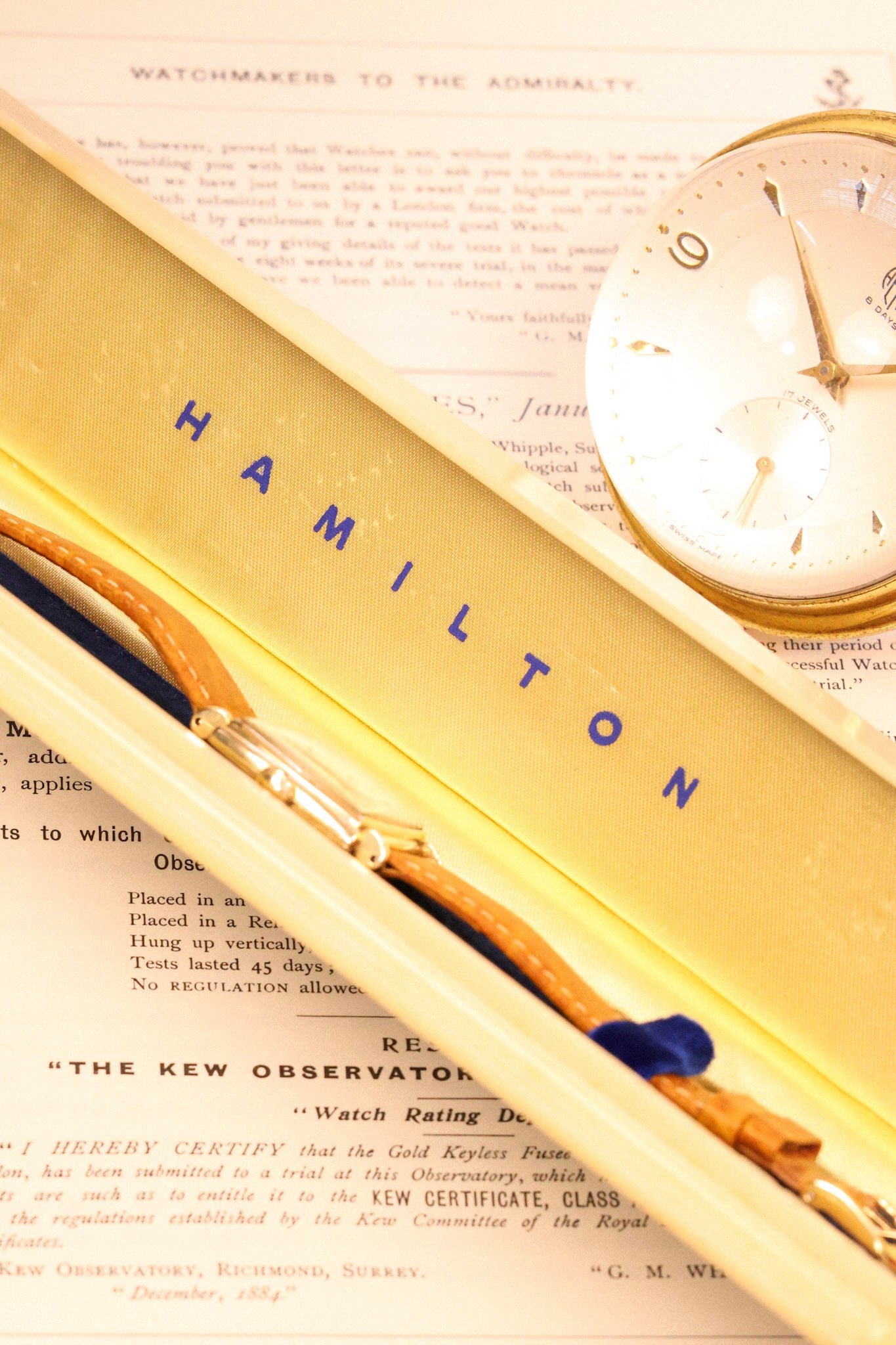 1948 Hamilton Dyson - 14K Gold Filled Award Watch