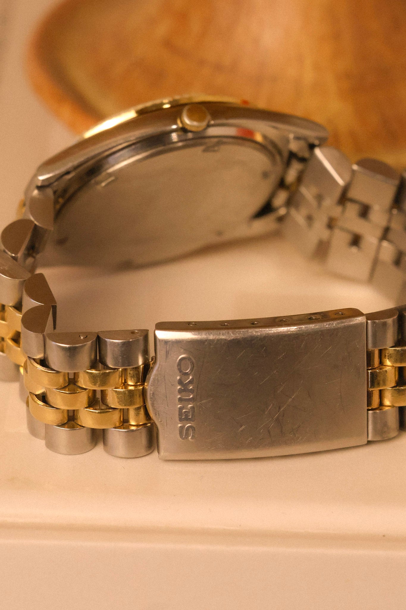 1991 Seiko SQ Two Toned Sunray Blue Jubilee Prez – Oldtimer Watch Shop