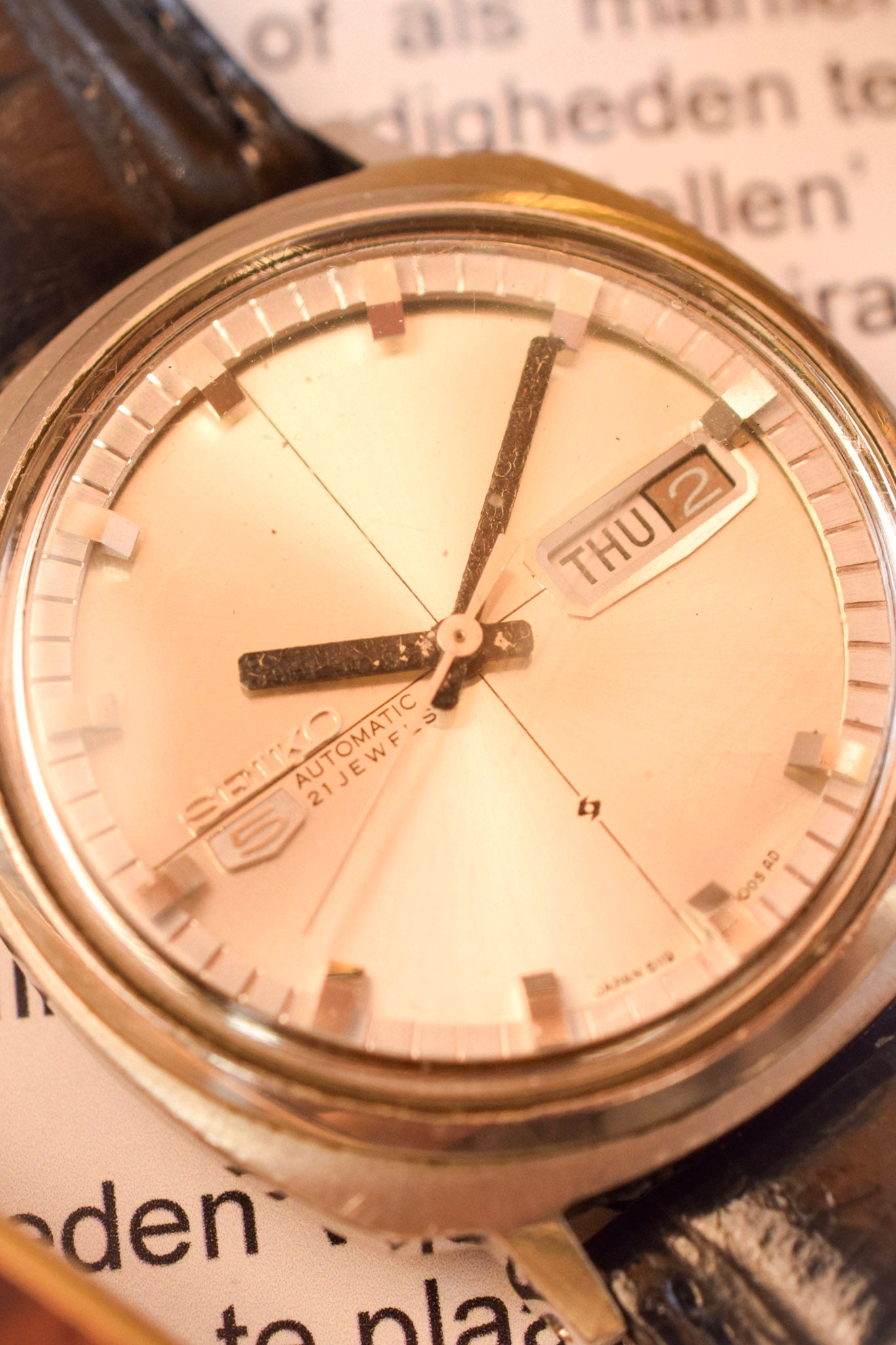 1978 Seiko 5 Automatic Cushion Case Day-Date