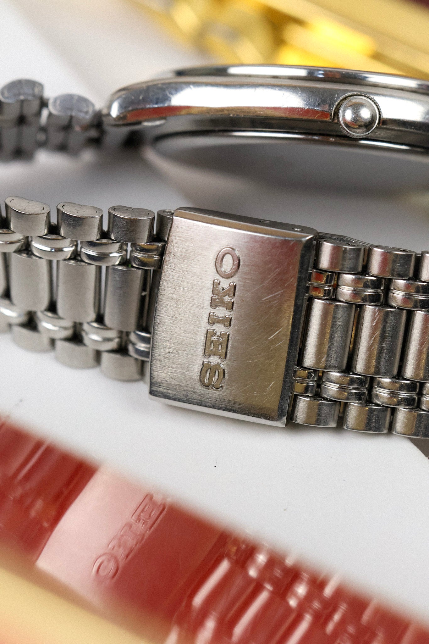 1988 Seiko SQ Geometric Script Font Day-Date